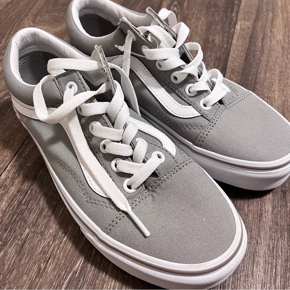 NWOT Vans Old School Drizzle Unisex Gray Shoes/ Sneakers Men’s 5, Women’s 6.5 - Picture 2 of 11